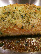 Finished Fish With Browned Panko Crust